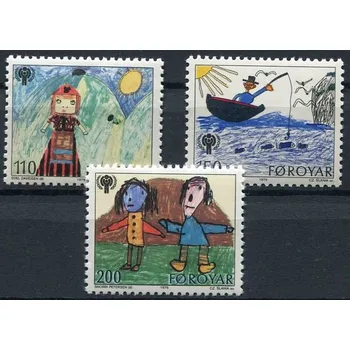 Poštovní známka (1979) MiNr. 45 - 47 ** - Faerské ostrovy - Mezinárodní rok dítěte