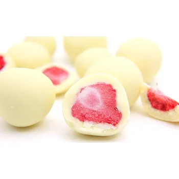 Sušené ovoce Lyofilizované jahody v bílé čokoládě 100 g