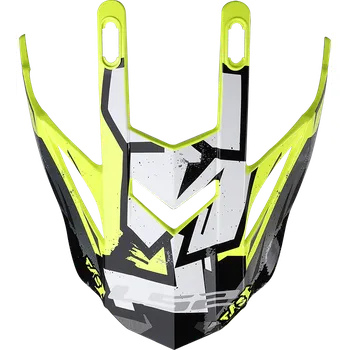 Helma na motorku LS2 Helmets LS2 MX437 EVO PEAK CRUSHER BLACK H-V YELLOW