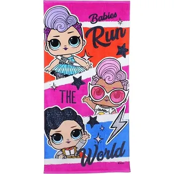 Panenka Exity Osuška bavlna LOL Surprise Run The World 70x140 cm