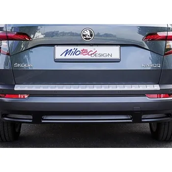 Auto-moto Milotec práh pátých dveří pro Škoda Karoq, r.v. 2017-, stříbrný matný