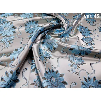 HEDVA ČESKÝ BROKÁT Ondrin 160 krojový brokát GERBERA S PERLAMI smetanová | 45