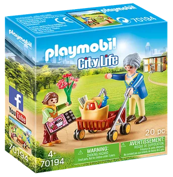 Stavebnice Playmobil Playmobil City Life 70194 Babička s chodítkem