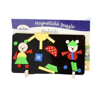 Dřevěná hračka Magnetická tabulka Medvědi