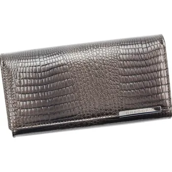 Peněženka Dámská dvousekční kožená peněženka Gregorio GF121 šedá | KabelkyproVas.cz