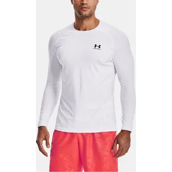 Pánské tričko Pánské tričko Under Armour HG Armour Fitted LS 1361506-100 Bílá XL