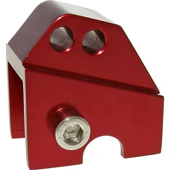 Vparts Podložka pod pružinu CNC 2 díry červená, Piaggio VC21316