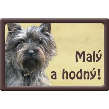 Plechová cedule Smal Výstražná cedule: Kernteriér I
