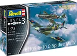 Revell Set Bf109G-10 & Spitfire Mk.V…