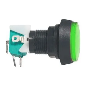 Příslušenství k frézce Tlačítko PBS-32, ON-(ON) 1p.250V/10A zelené, prosvětlené