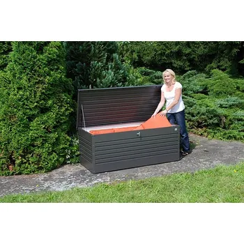 Zahradní úložný box Biohort Venkovní úložný box FreizeitBox 201 x 79 x 83 (tmavě šedá metalíza)