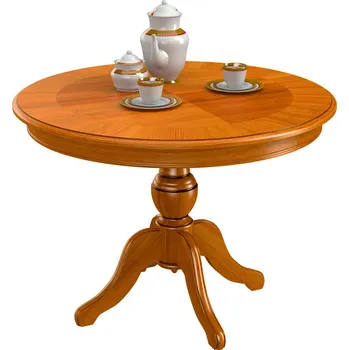 Jídelní stůl Jídelní stůl kulatý 105 cm, 06x534, ořech tmavý