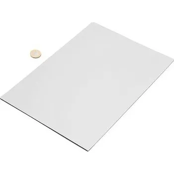 Stříbrná magnetická fólie, metalická A4