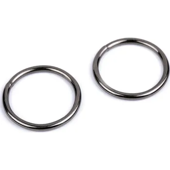 Kroužek Ø35 mm, barva 2 nikl černý