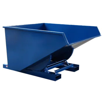 Popelnice Výklopný kontejner Profi s dvojitým dnem 1700l Zelená RAL 6029