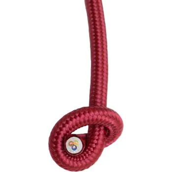 elektrický kabel Textilní kabel - bordó / 7 mm
