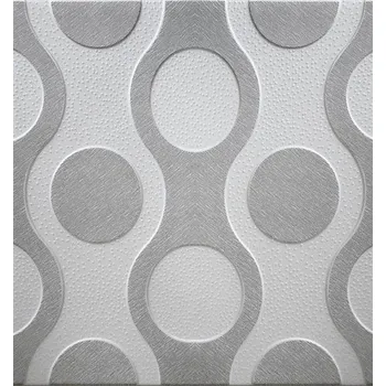 Obklad 3D panel 0019 CHAINS šedý rozměr 50 cm x 50 cm