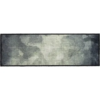 Vnitřní čistící pratelná vstupní rohož FLOMA Prestige Structure green - 50 x 150 x 0,7 cm