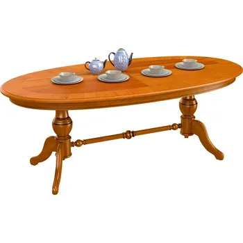 Jídelní stůl Jídelní stůl oválný 205x102 cm, 06x548, ořech tmavý