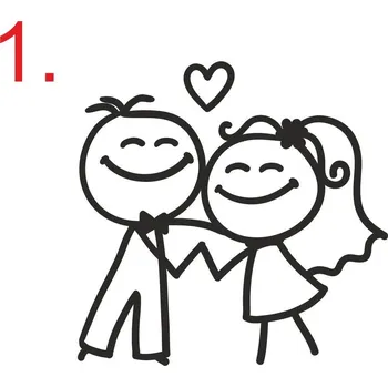 Obraz NOVOMANŽELÉ 1, pískování obrázku (Pískování obrázku na sklo z naší nabídky)