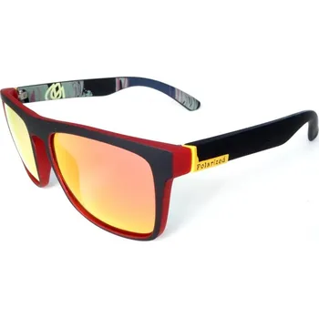 Sluneční brýle Woodrow Sluneční polarizační brýle Polarized - Orange - černá/červená/žlutá zrcadlovky