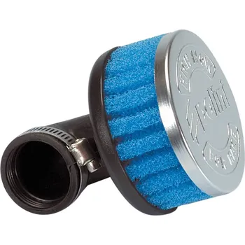Filtr pro motocykl Vzduchový filtr Polini Special air box krátký 34mm 90° modrá 203.0055