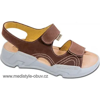 Dámská zdravotní obuv MEDISTYLE HEDVIKA 1H-L24 sandál hnědý vel.37-42, --- - 40