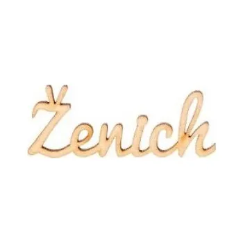 Party dekorace Dřevěný nápis "Ženich" 6x2 cm