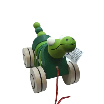 Dřevěná hračka Tahací krokodýl