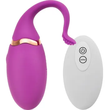 VELKÉ VIBRAČNÍ VAGINÁLNĚ-ANÁLNÍ VAJÍČKO NA DÁLKOVÉ OVLÁDÁNÍ - 10 FUNKC