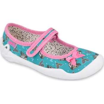 Dívčí bačkory Balerínky bačkůrky papučky Befado Blanca 114X427 tyrkys mýval velikost: 27