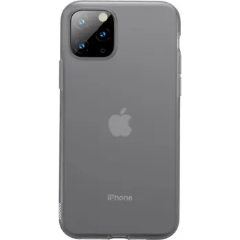 Pouzdro na mobilní telefon Baseus silikonový transparentní kryt pro iPhone 11 Pro Max - černý