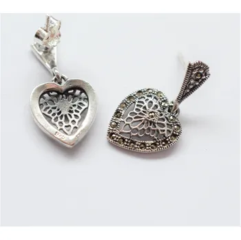 Souprava šperků Náušnice Marcasite srdce AG 925/1000 AG 043