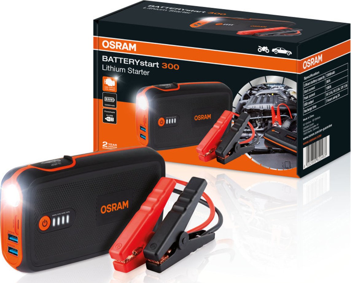 Startovací zdroj OSRAM battery start 300 13.000mAh