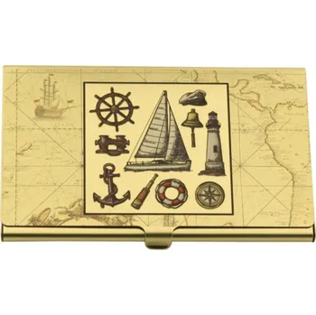 Vizitkář SEA CLUB Pouzdro na vizitky mosazné námořnické 1110