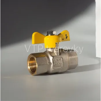 Vodovodní kohout V&G Valogin Kulový kohout plyn FF, MOP5 - motýl Velikost: 3/8”