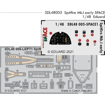 Plastikový model 1/48 Spitfire Mk.I early SPACE 3D (EDU)