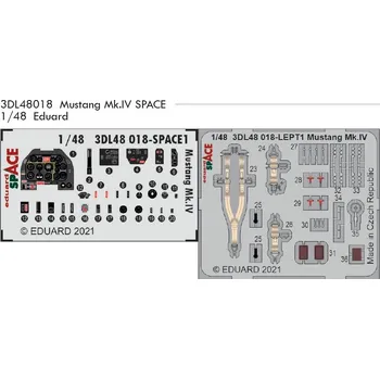 Plastikový model 1/48 Mustang Mk.IV SPACE (EDU)