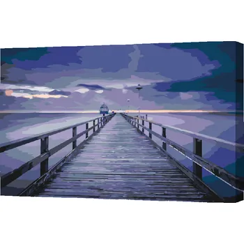 Malování podle čísel - Most u Baltského moře Velikost: 40x60cm, Rámování: Pouze srolované plátno