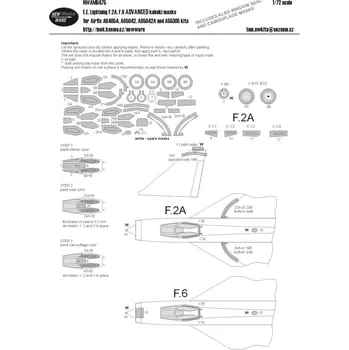 Plastikový model 1/72 Mask E.E.Lightning F.2A/F.6 ADVANCED (AIRFIX)