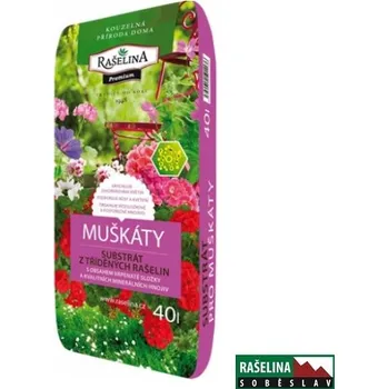 Substrát Rašelina Soběslav Premium substrát pro muškáty 40 l