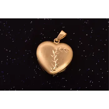 Přívěsek Zlatý přívěsek srdce P074 žluté, Au 585/1000 14kt,1,40g (14kt,váha 1,40g)
