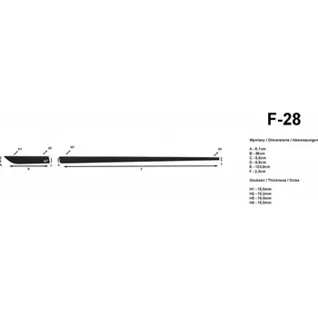 Lišta karosérie Ochranné lišty dveří LDF28