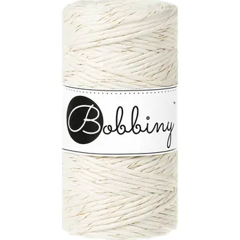 Bobbiny Macramé Cord 3 mm, Natural Gold