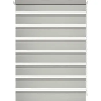 Roleta Mini roleta Den a Noc s postranním upevněním 100x150 cm šedá