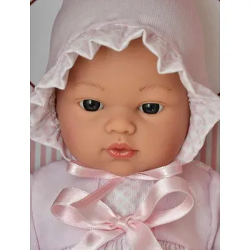 Panenka Realistické miminko - holčička KOKE se srdíčkem - od firmy ASIVIL (Velikost 36 cm)