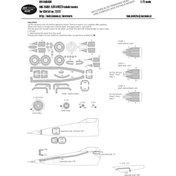Plastikový model 1/72 Mask MiG-25RBT ADVANCED (ICM 72172)