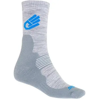 Pánské termo ponožky SENSOR PONOŽKY EXPEDITION MERINO WOOL šedá/modrá /8 ponožky