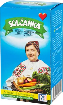 Kuchyňská sůl Solčanka Zeleninové dochucovadlo se sníženým obsahem sodíku 200 g