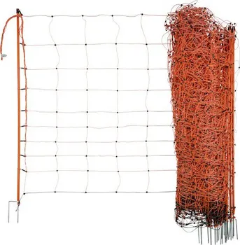 Ohradník Kerbl Ovinet síť pro elektrické ohradníky na ovce 2 hroty 108 cm/50 m oranžová